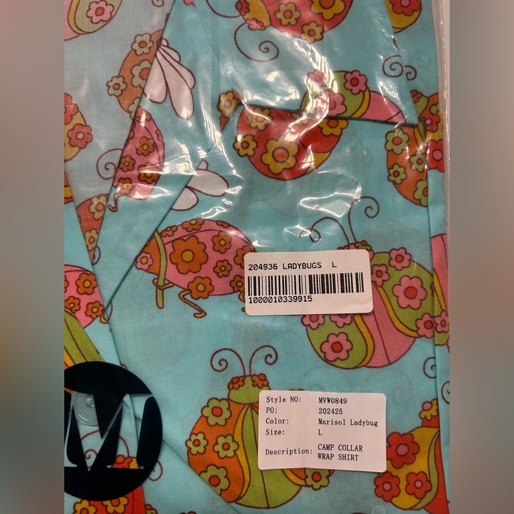 NWT MODCLOTH x MARISOL MURO FABULOUS FANTASIES WRAP TOP Sz. L - Picture 6 of 7